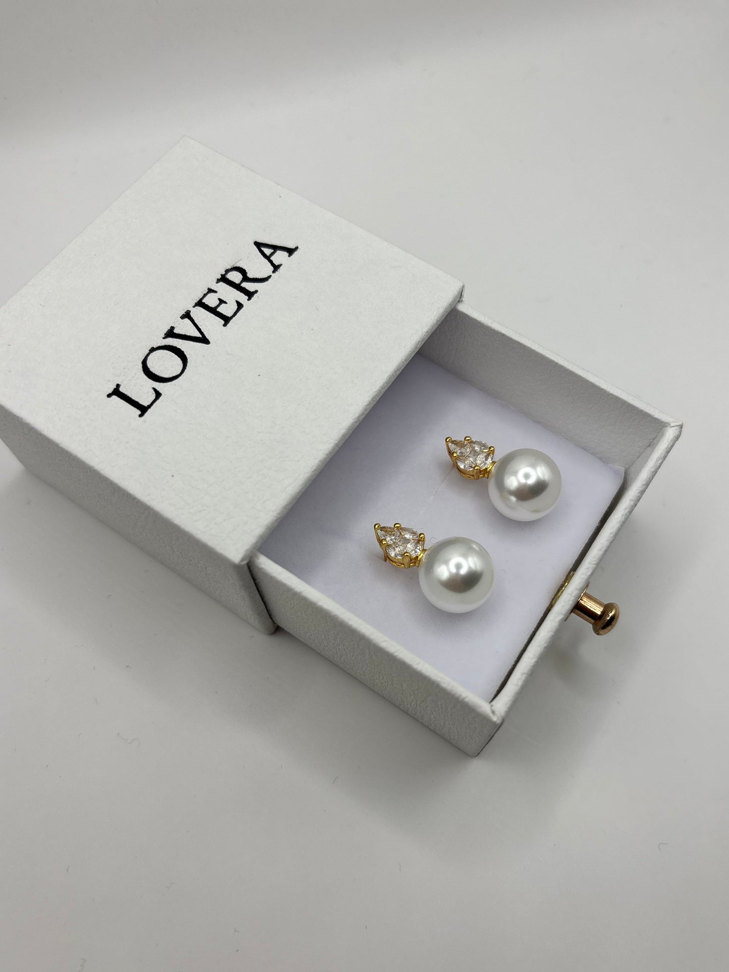 GABRIELLE PEARL EARRINGS (gold)